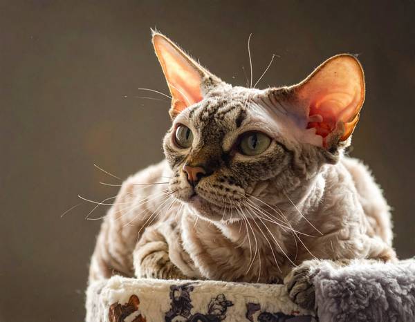 Un chat mâle pensif, illustrant la recherche de prénoms.